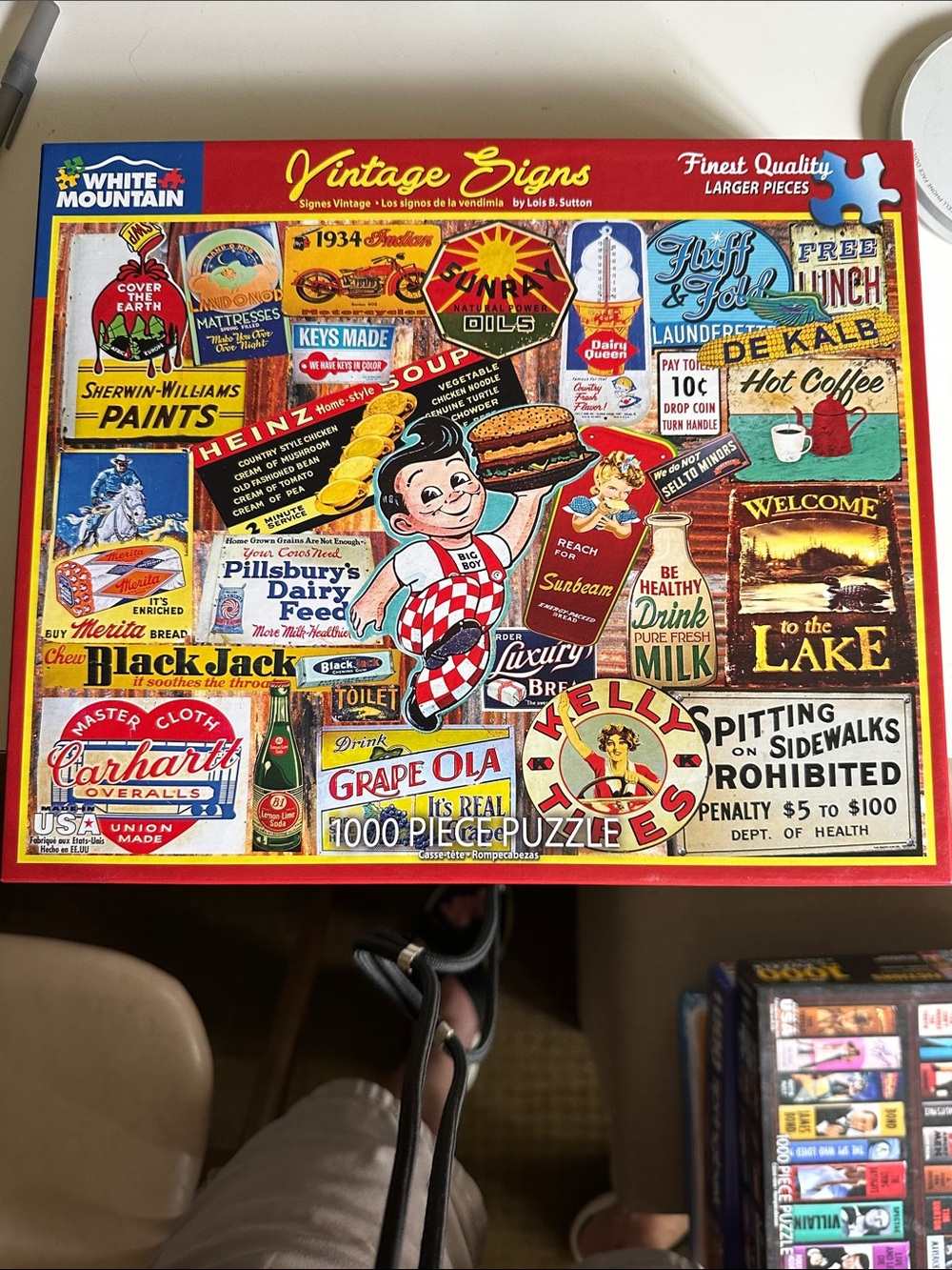 White Mountain Vintage Signs Puzzle